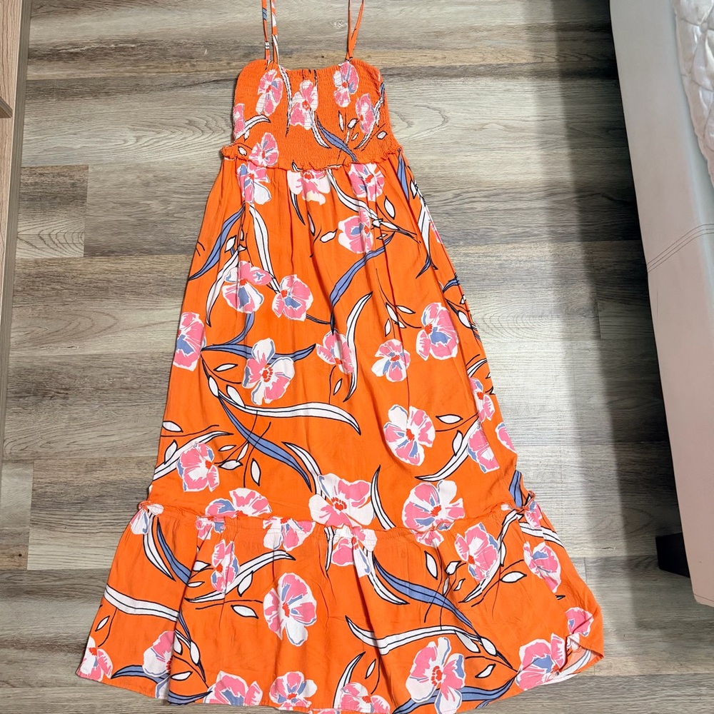 Cotton On Orange Floral Maxi Dress